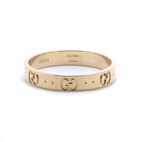 icon gucci ring gold|gucci icon thin band.